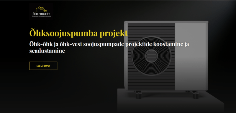 ohksoojuspumba projekt