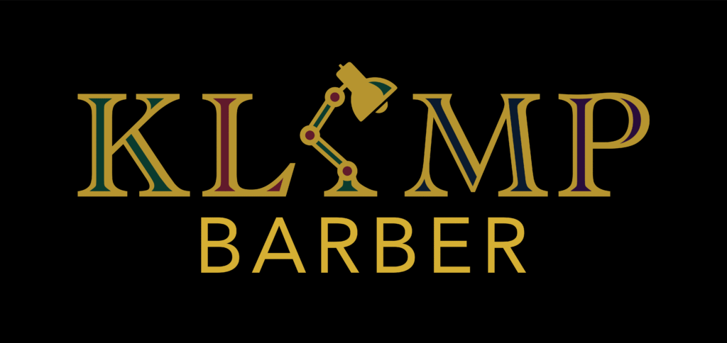 Logo tegemine 2 klmp barber, black bg